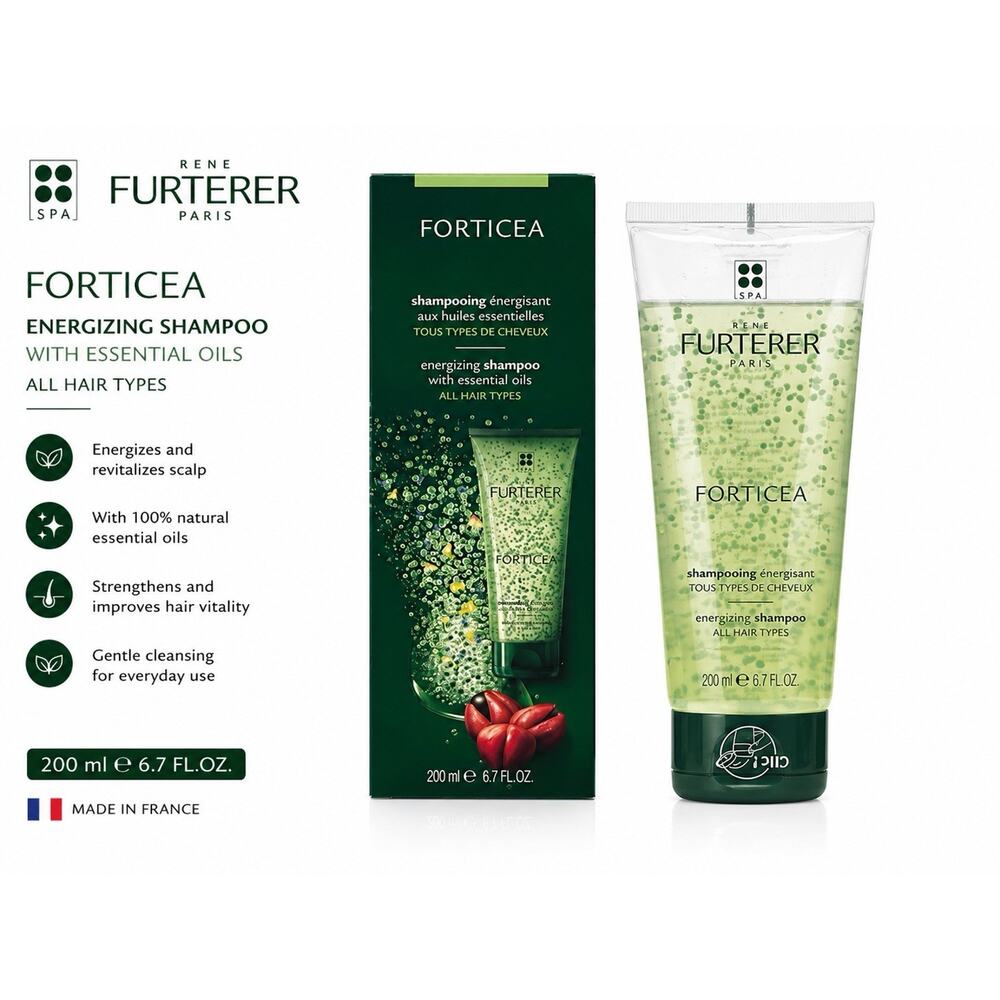 Rene Furterer Forticea Energizing Shampoo 6.7 Fl Oz 200ml All Hair Types